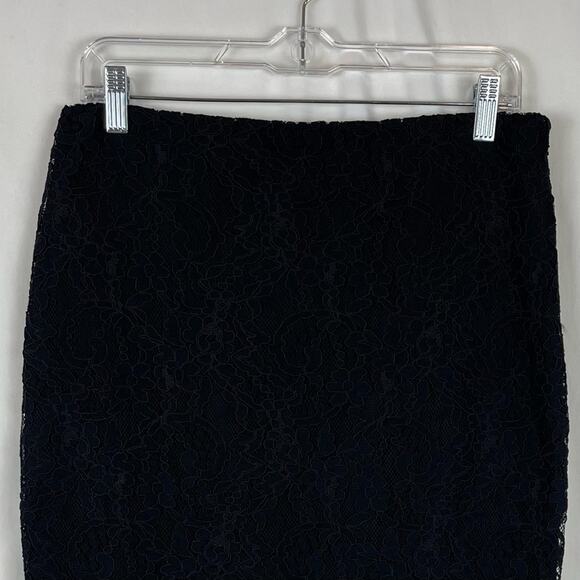 Lauren Ralph Lauren Sheer Black Lace Party Event Pencil Skirt NWT Size 4 - Picture 3 of 13